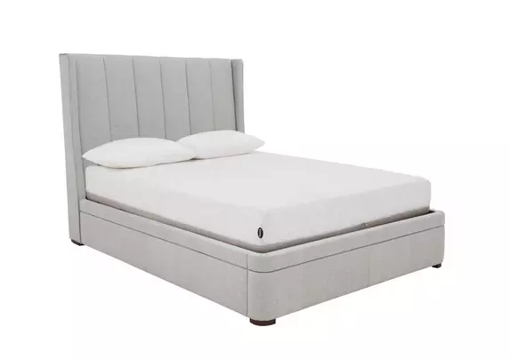 Winged king deals size ottoman bed