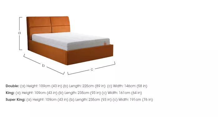 Tempur grafton ottoman on sale bed frame