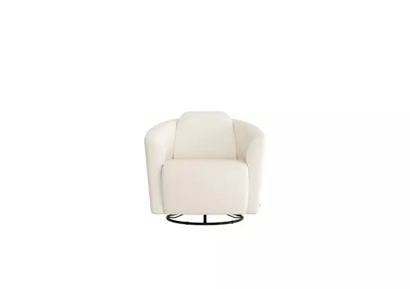 White swivel 2024 armchair