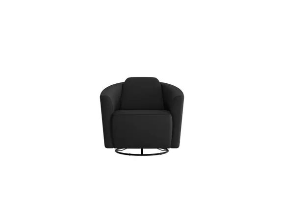 Swivel deals black chair