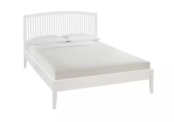 White small double bed deals with mattress