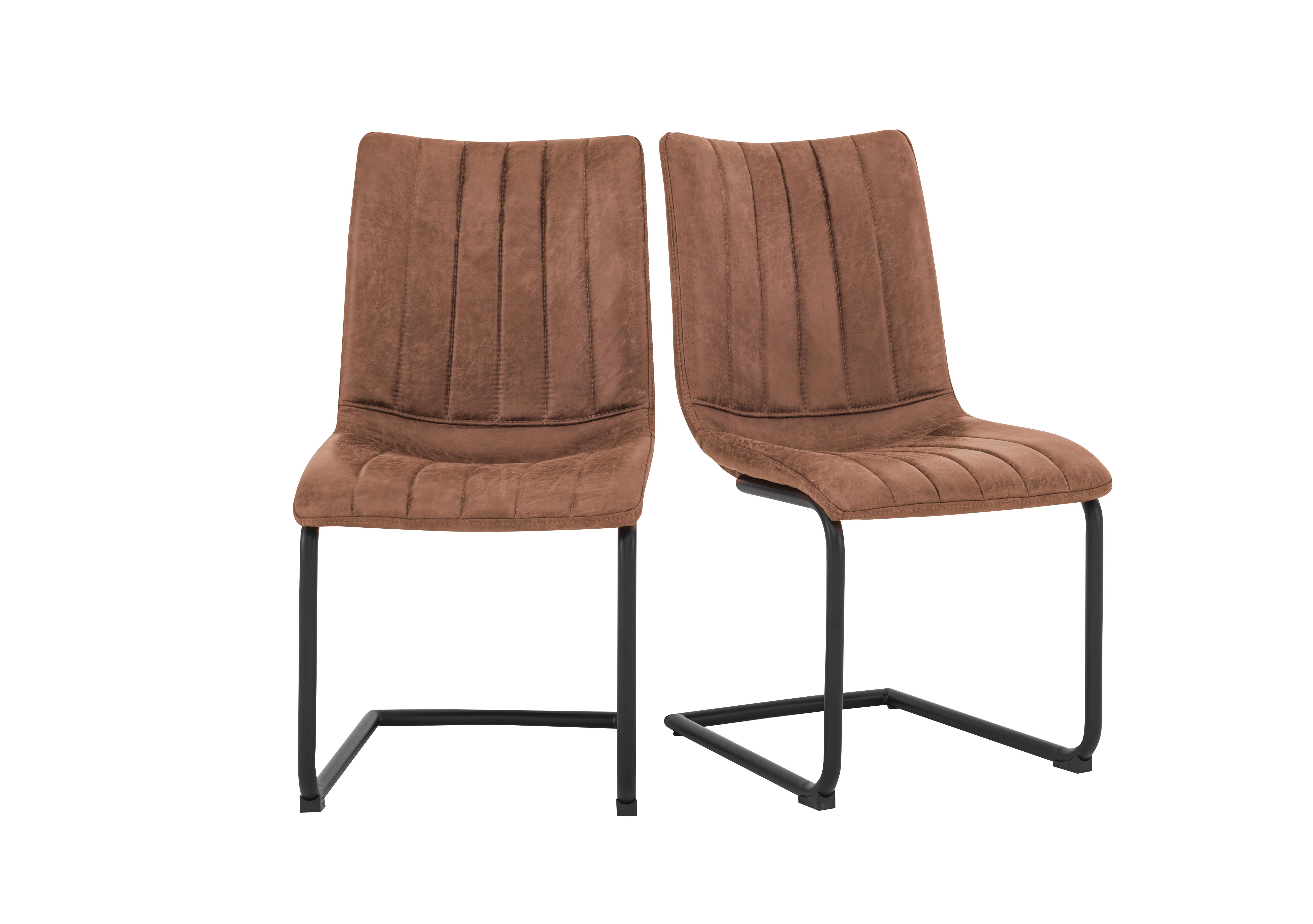 Ranger Pair of Cantilever Dining Chairs - Furniture Village