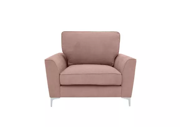 Blush pink online armchair