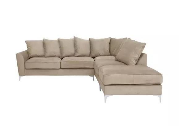 Dark beige store corner sofa