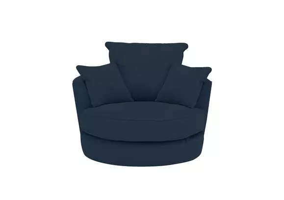 Dark blue deals swivel chair