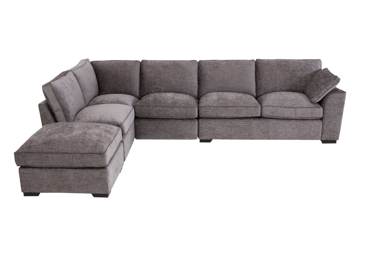 Alexandra Medium Corner Sofa With Footstool - Furniture Village
