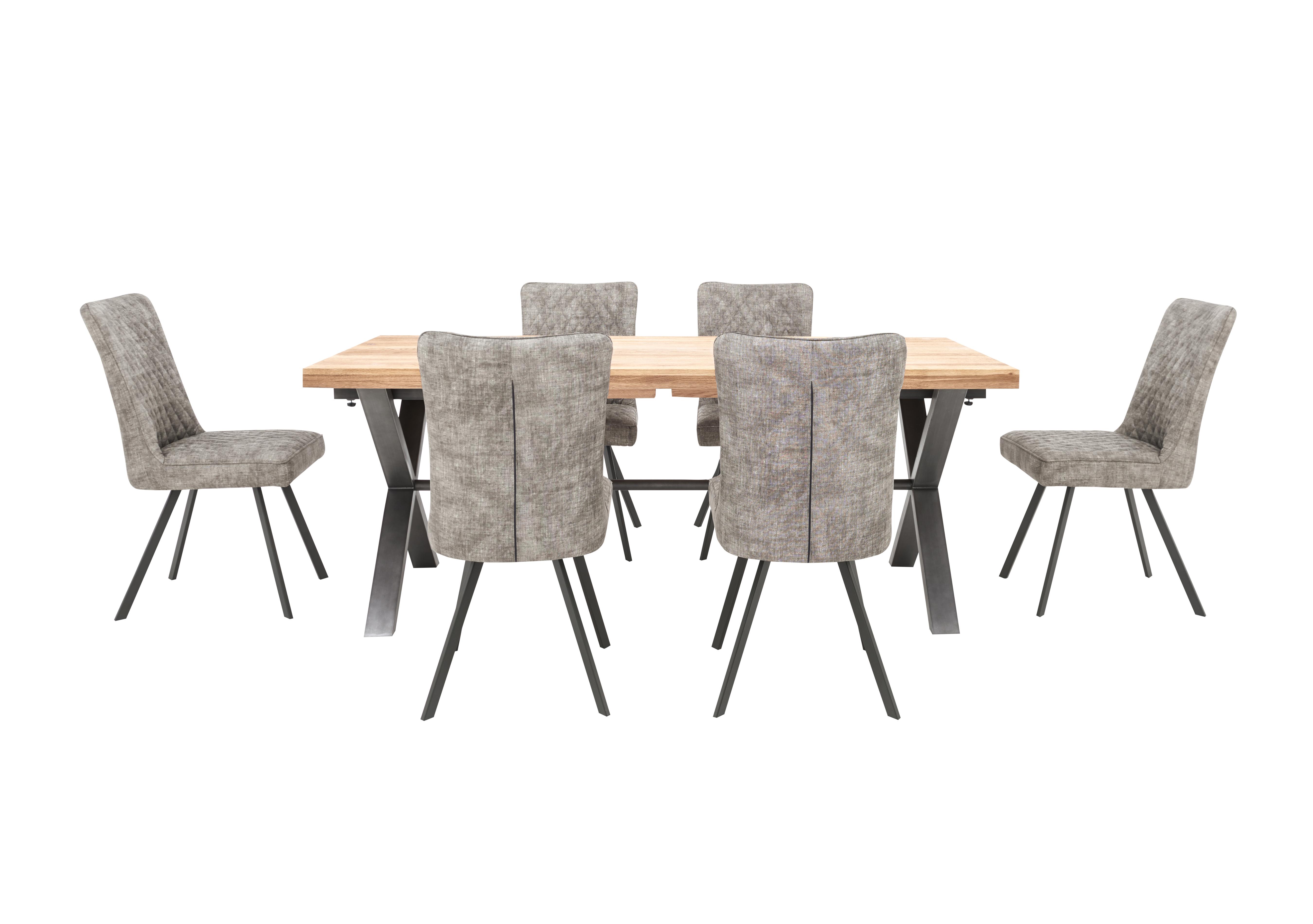 Earth Large Dining Table and 6 Chairs Furniture Village
