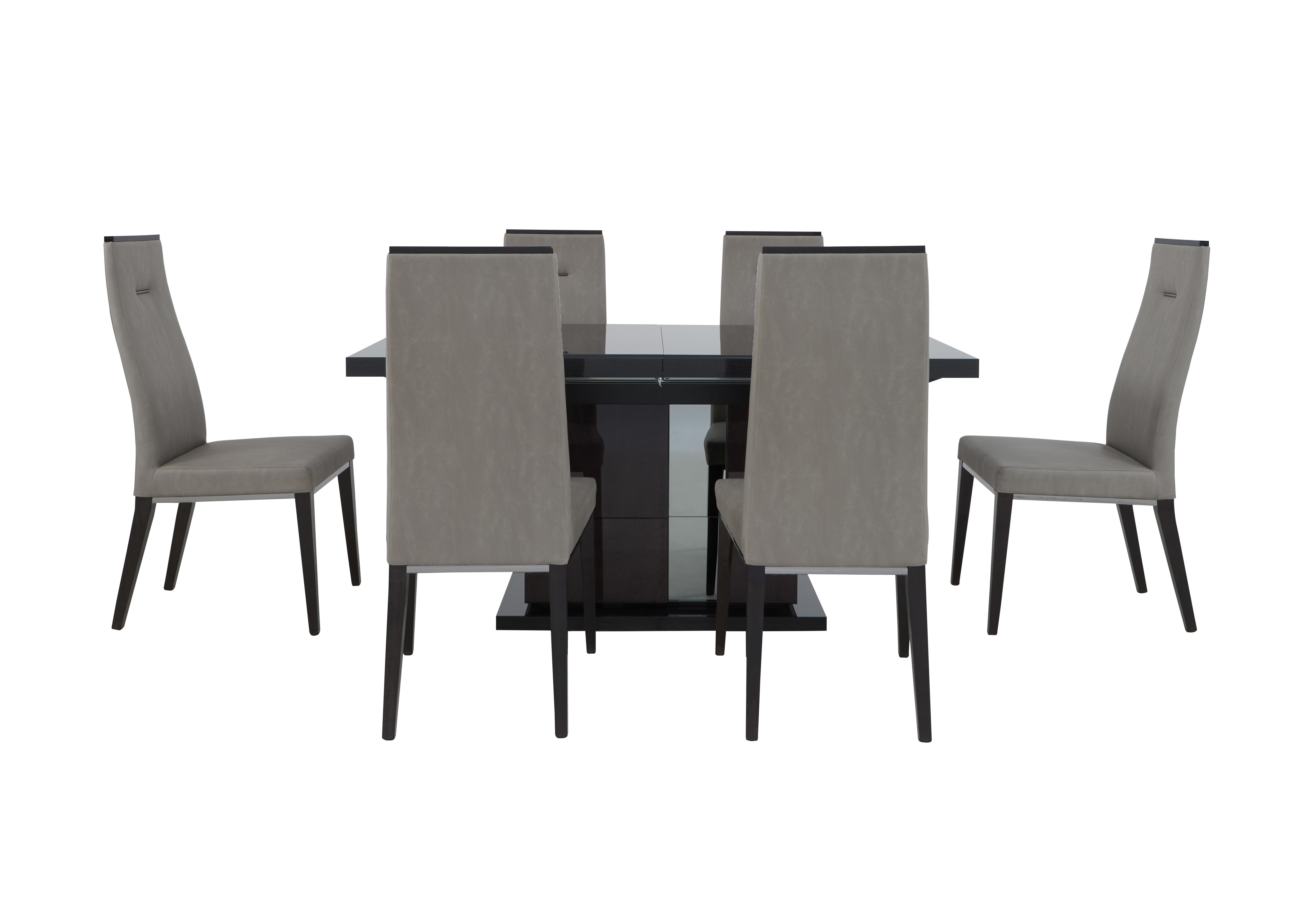 Avellino Extending Dining Table and 6 Dining Chairs ALF Furniture