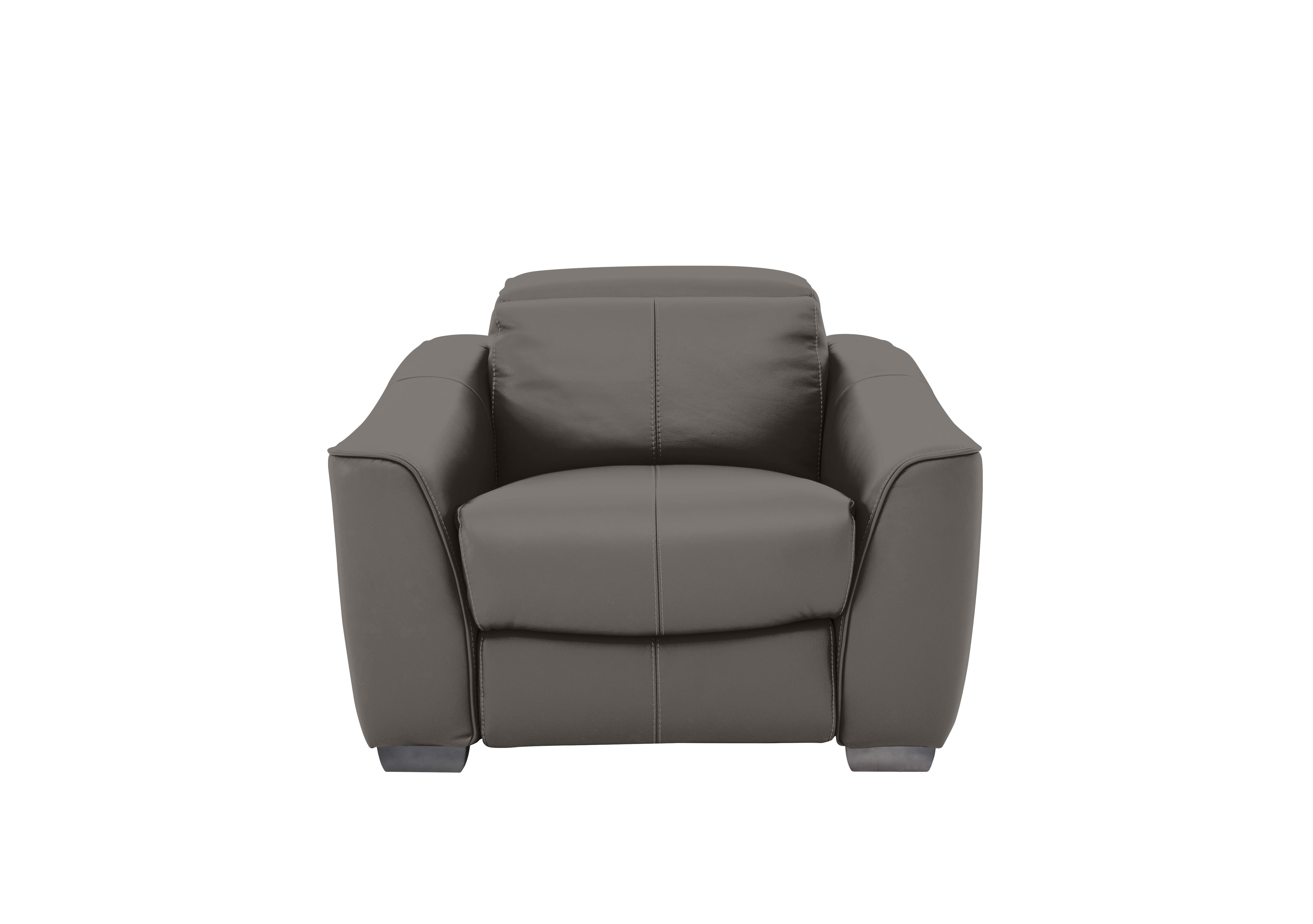 Xavier Leather Power Recliner Armchair with Power Headrest World of