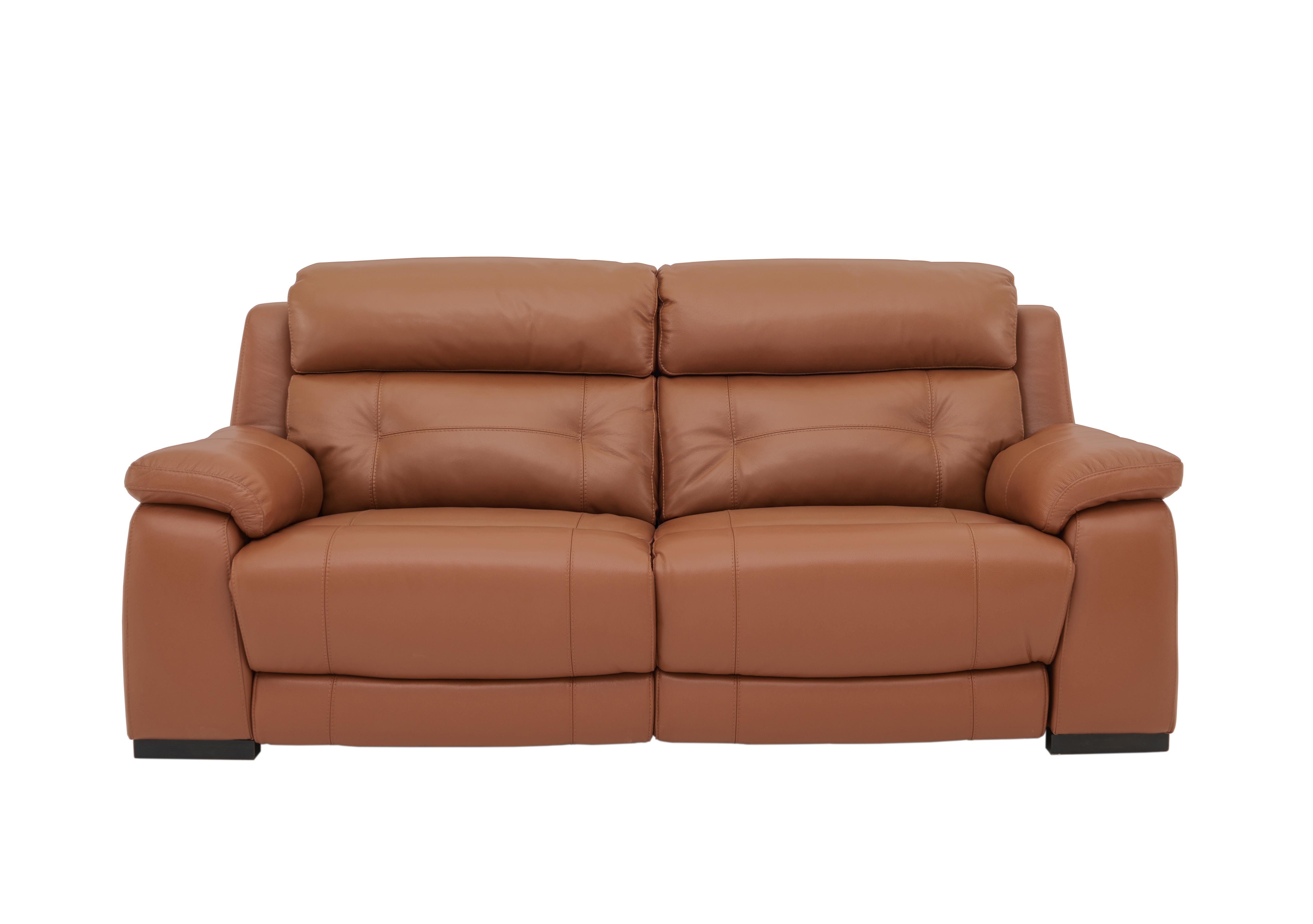 brown leather reclining sofa