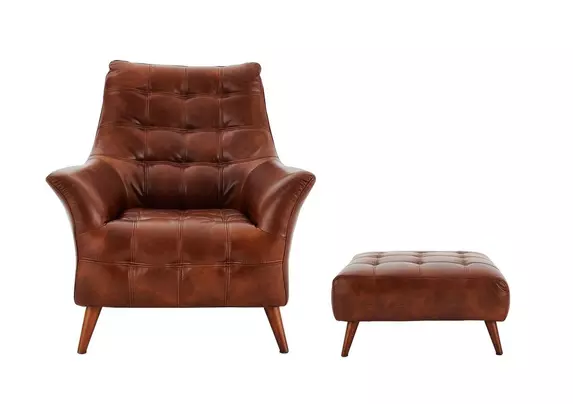 Second hand leather armchairs best sale for sale near me