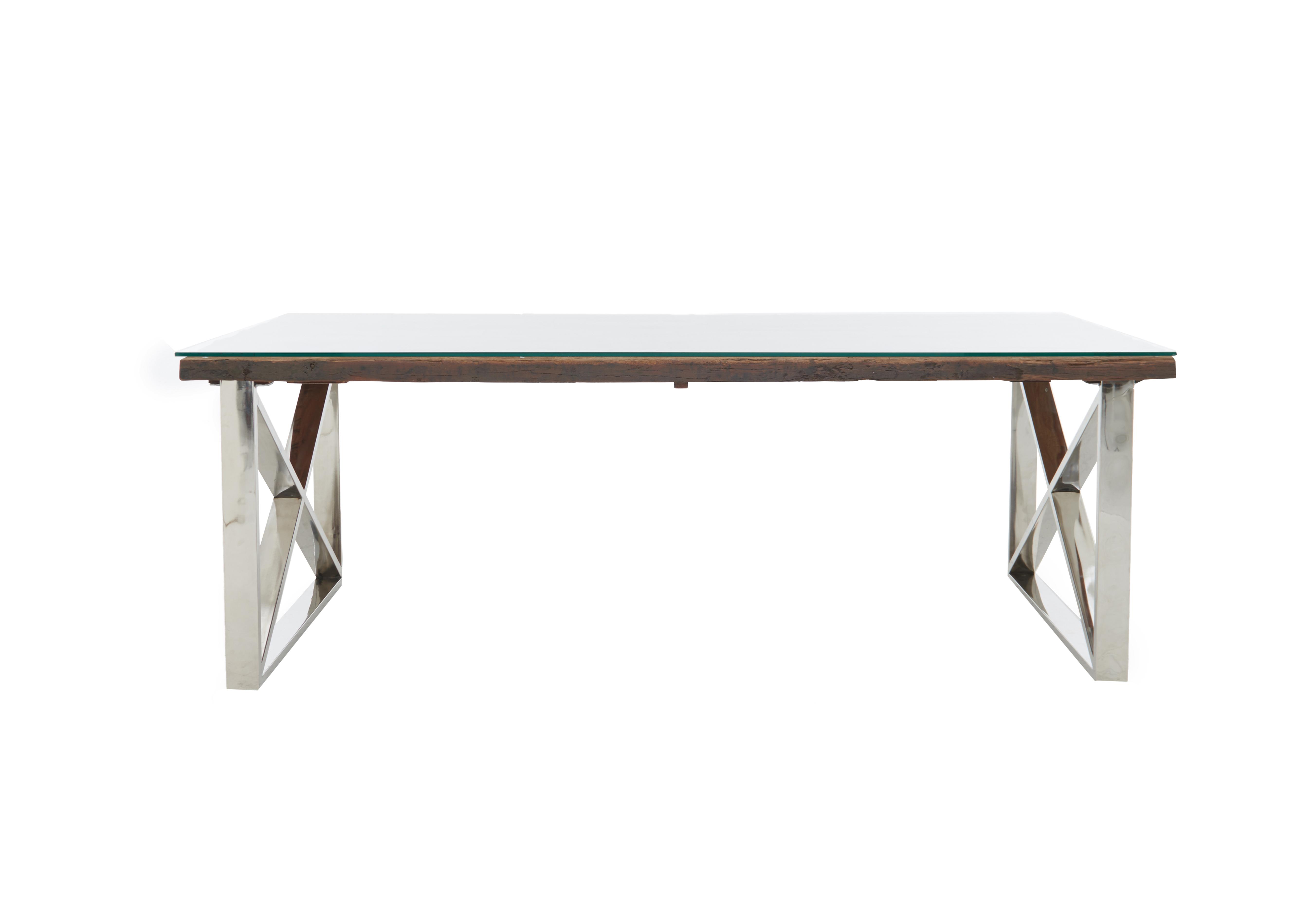 Chennai Dining Table with XShaped Legs Furniture Village