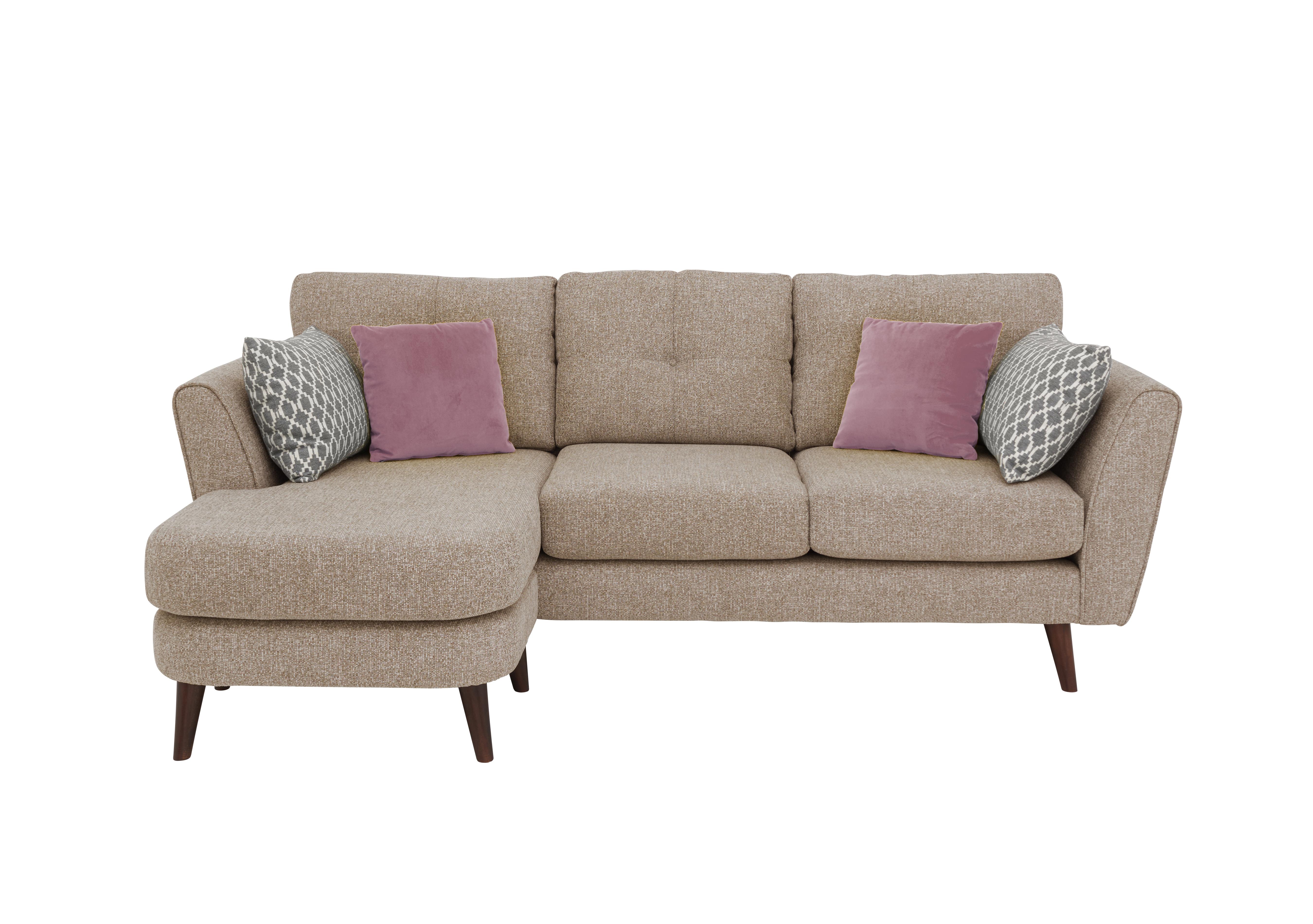 Connection 3 Seater Classic Back Fabric Chaise Sofa Furniture Village