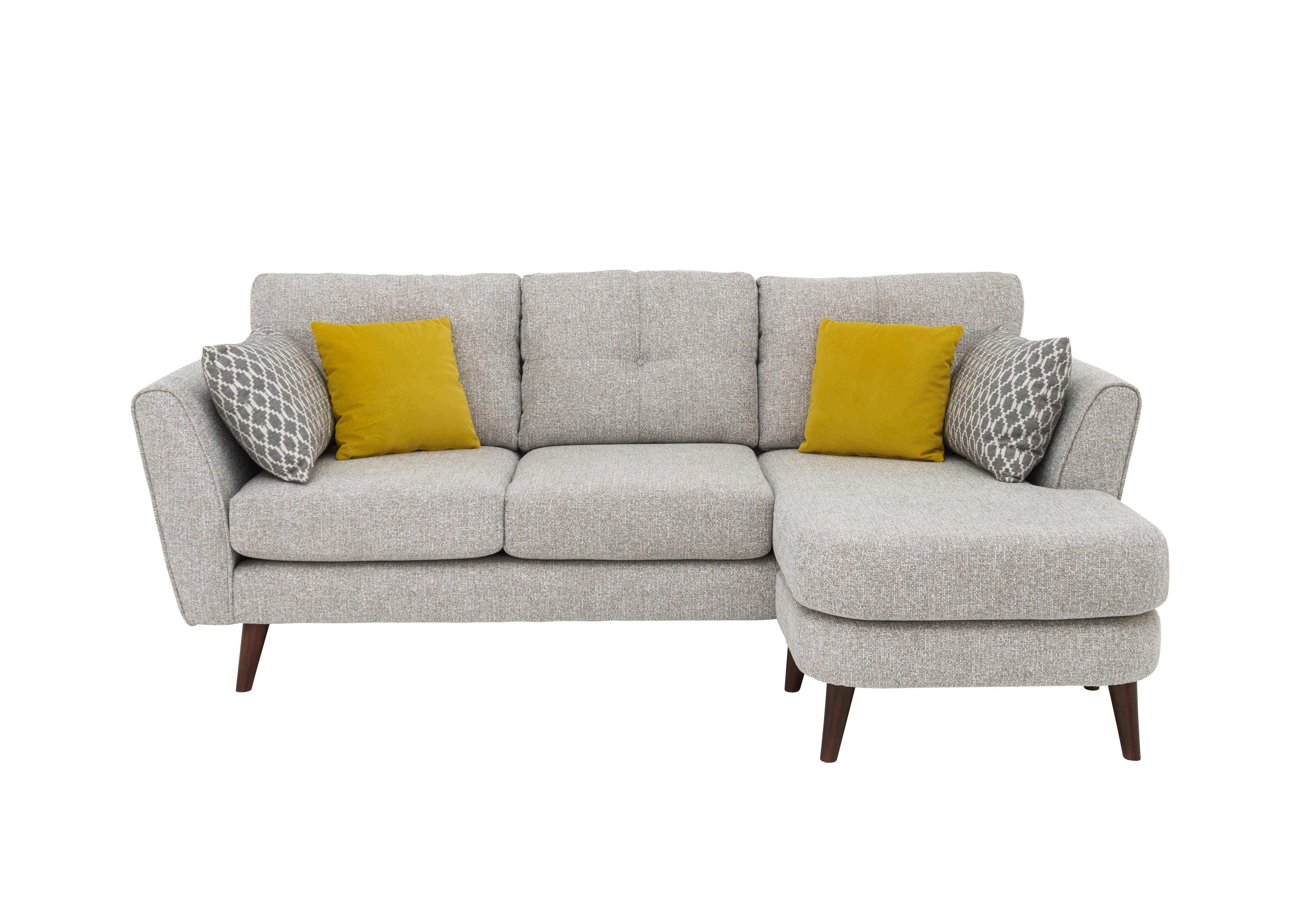 Connection 3 Seater Classic Back Fabric Chaise Sofa Furniture Village