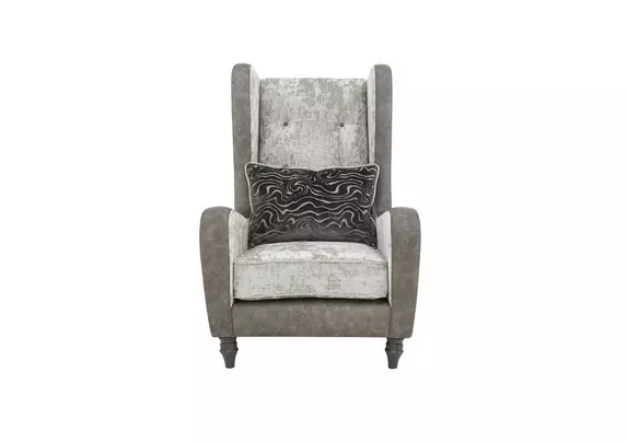 Grey discount throne chair