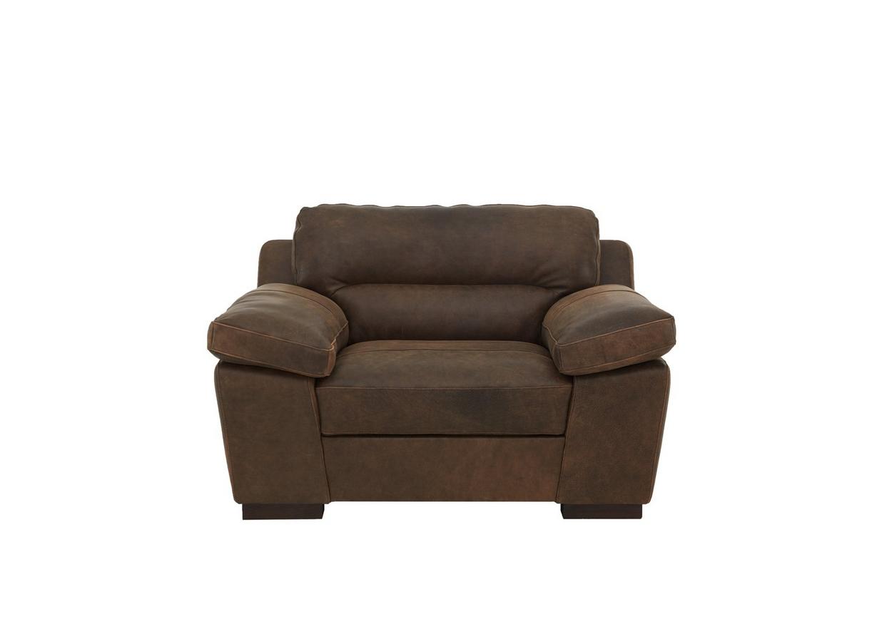 alessia leather snuggler armchair