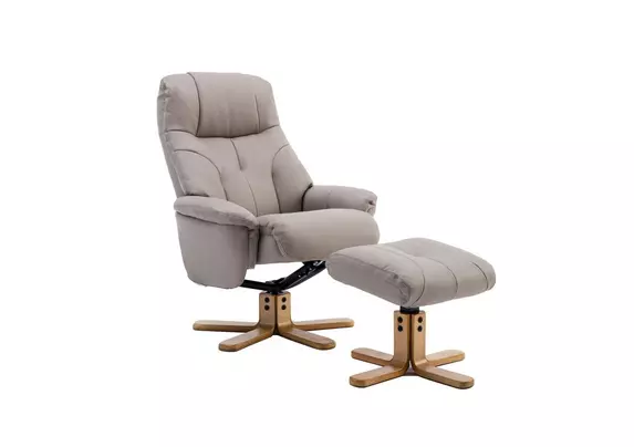 Swivel recliner chair online and footstool