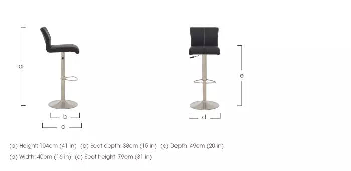 Ideas Bar Stool with Circular Base Furniture Village