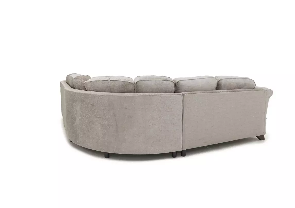 Holly Large Fabric Classic Back Corner Sofa with Studs Furniture