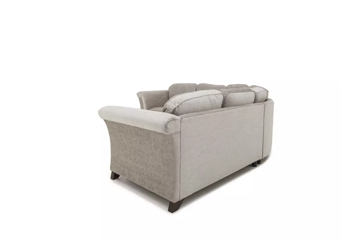 Holly Large Fabric Classic Back Corner Sofa with Studs Furniture