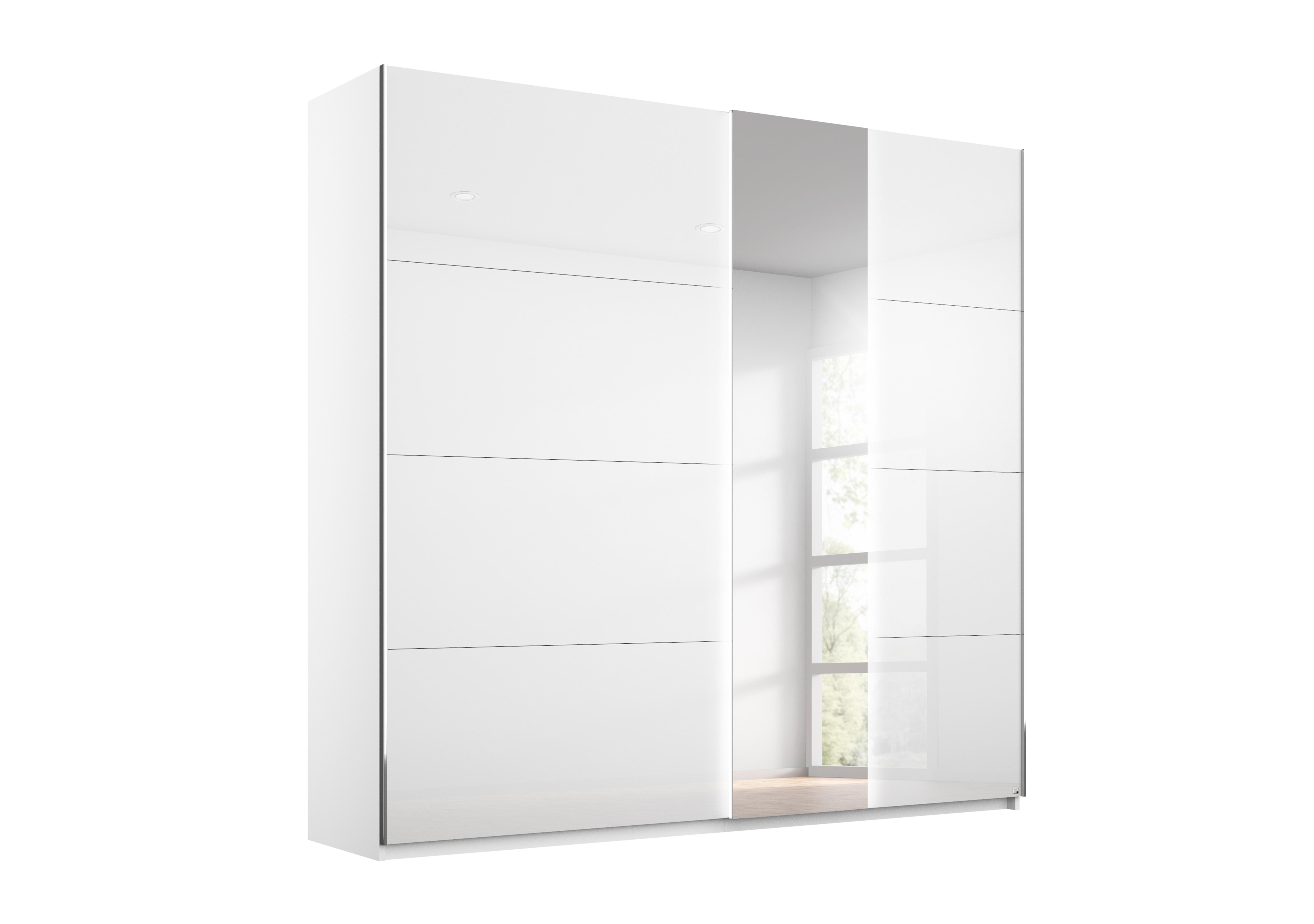 Perth Sliding 200cm Wardrobe with Lights Rauch Furniture Village