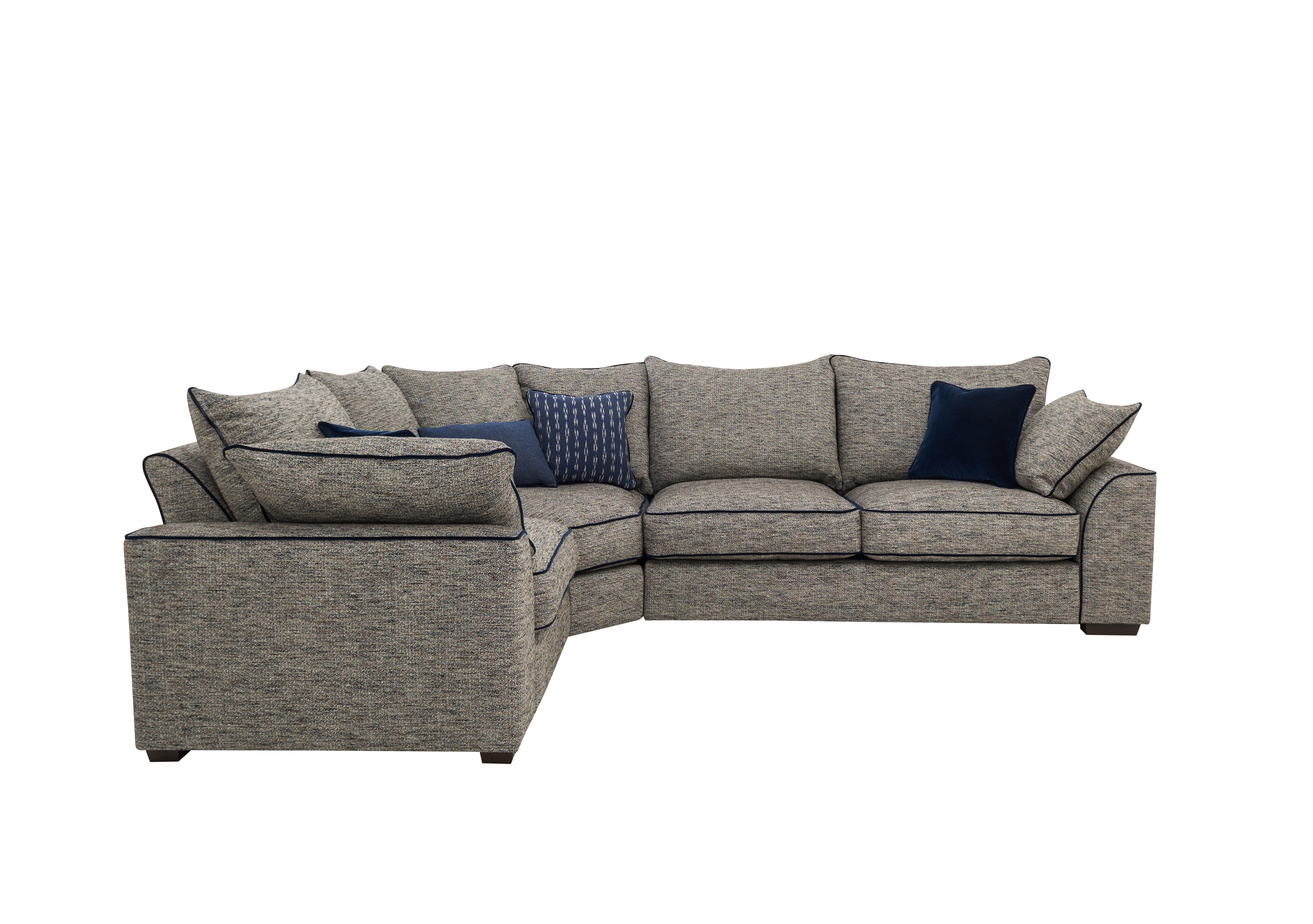 Jarvis Fabric Corner Sofa with Piping Collins and Hayes Furniture