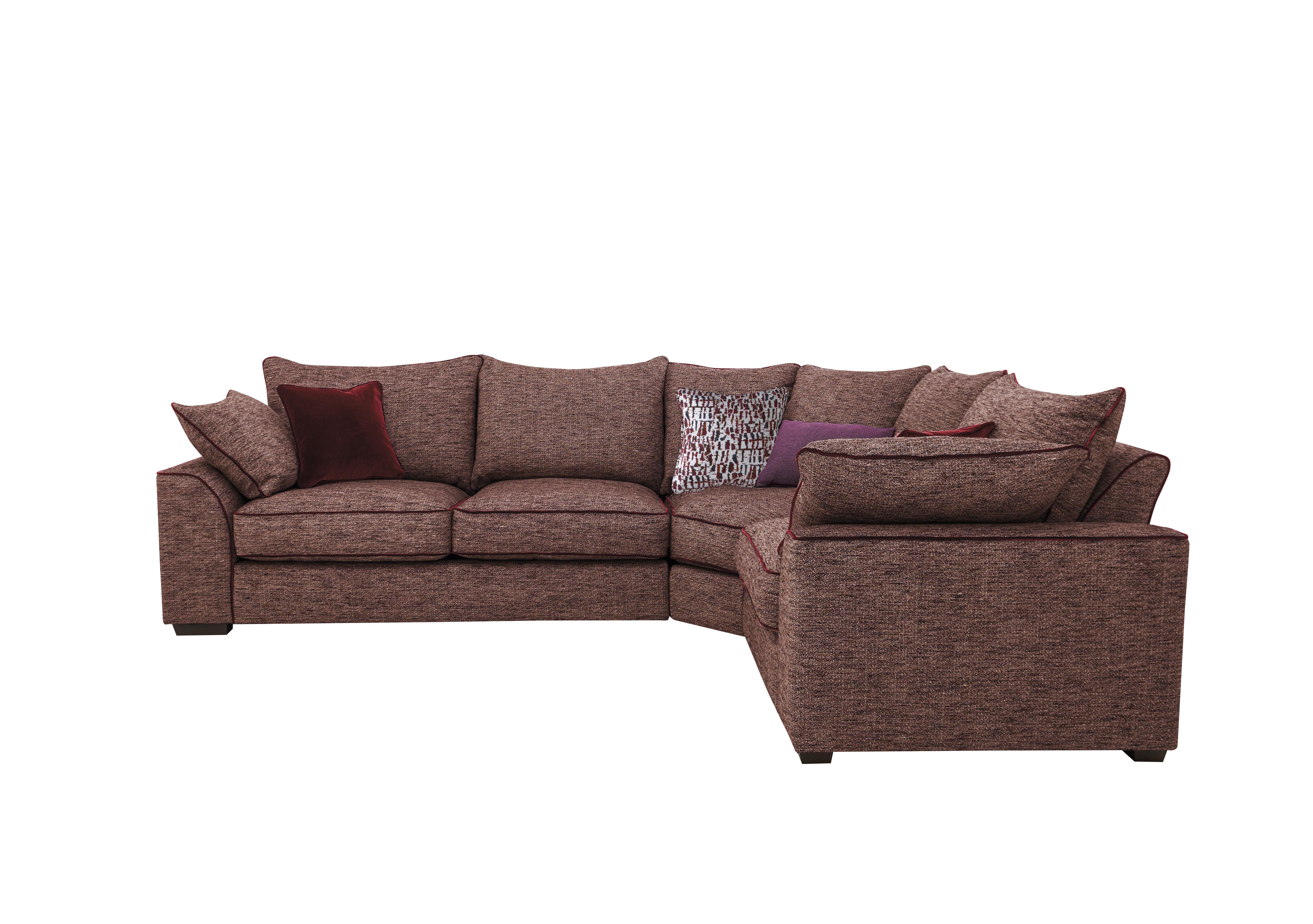 Jarvis Fabric Corner Sofa with Piping Collins and Hayes Furniture