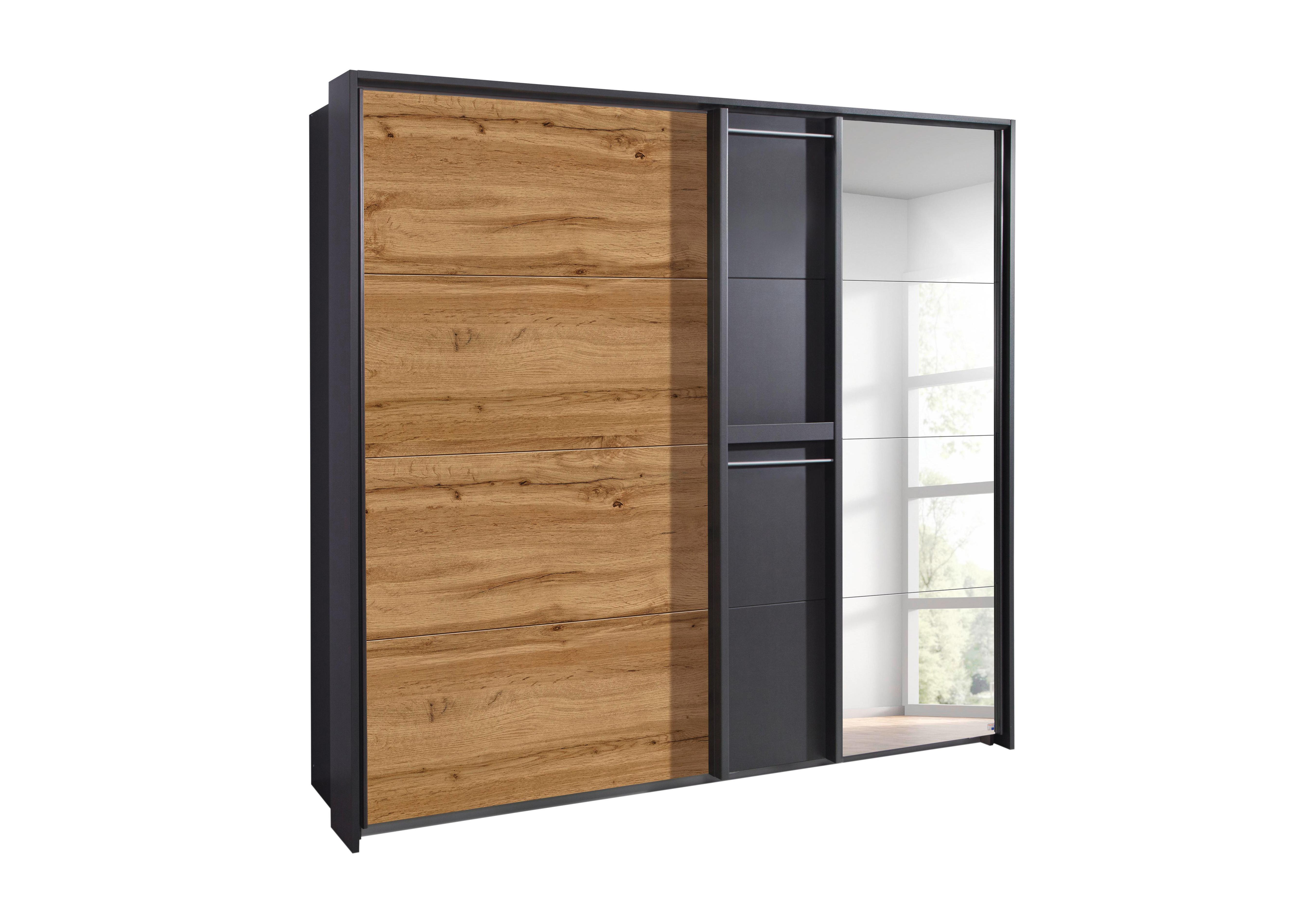 Indiana Sliding Door Wardrobe With Mirror Rauch Furniture Village