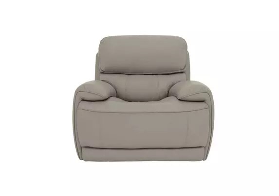 Leather power rocker store recliner