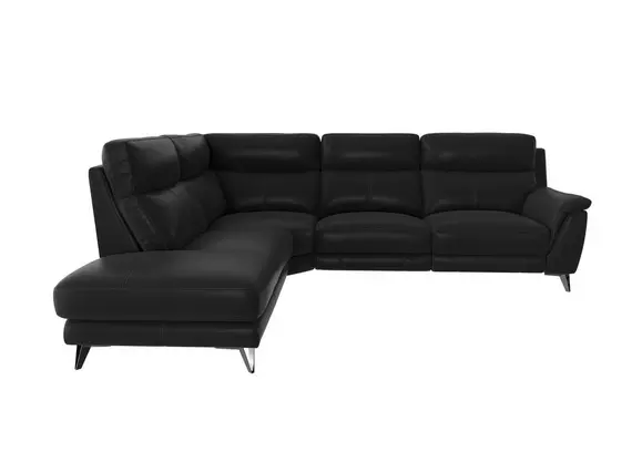 Black comfy deals sectional couch