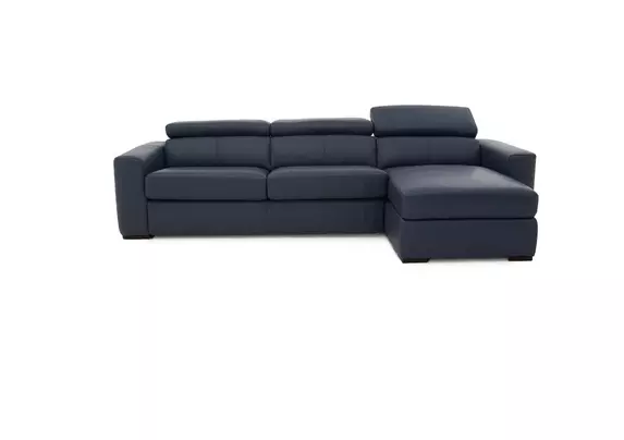 Leather corner sofa store with storage