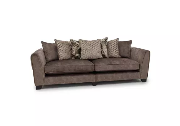 4 seater deals pillow back sofa