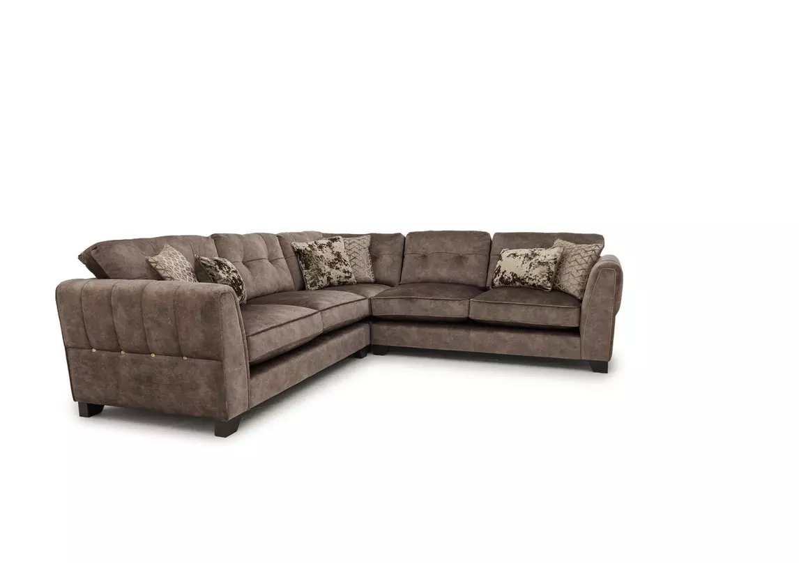 Ariana Large Fabric Classic Back Corner Sofa