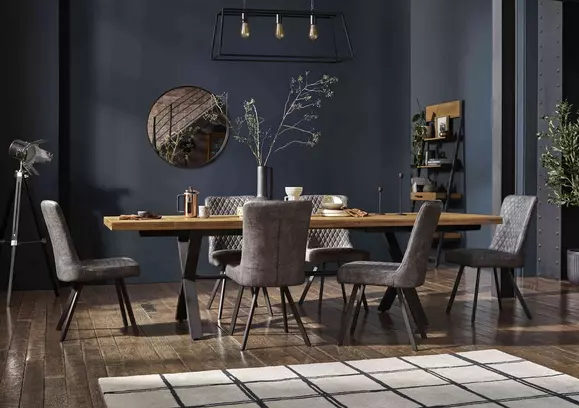 Osaka grey 6 seat best sale dining set