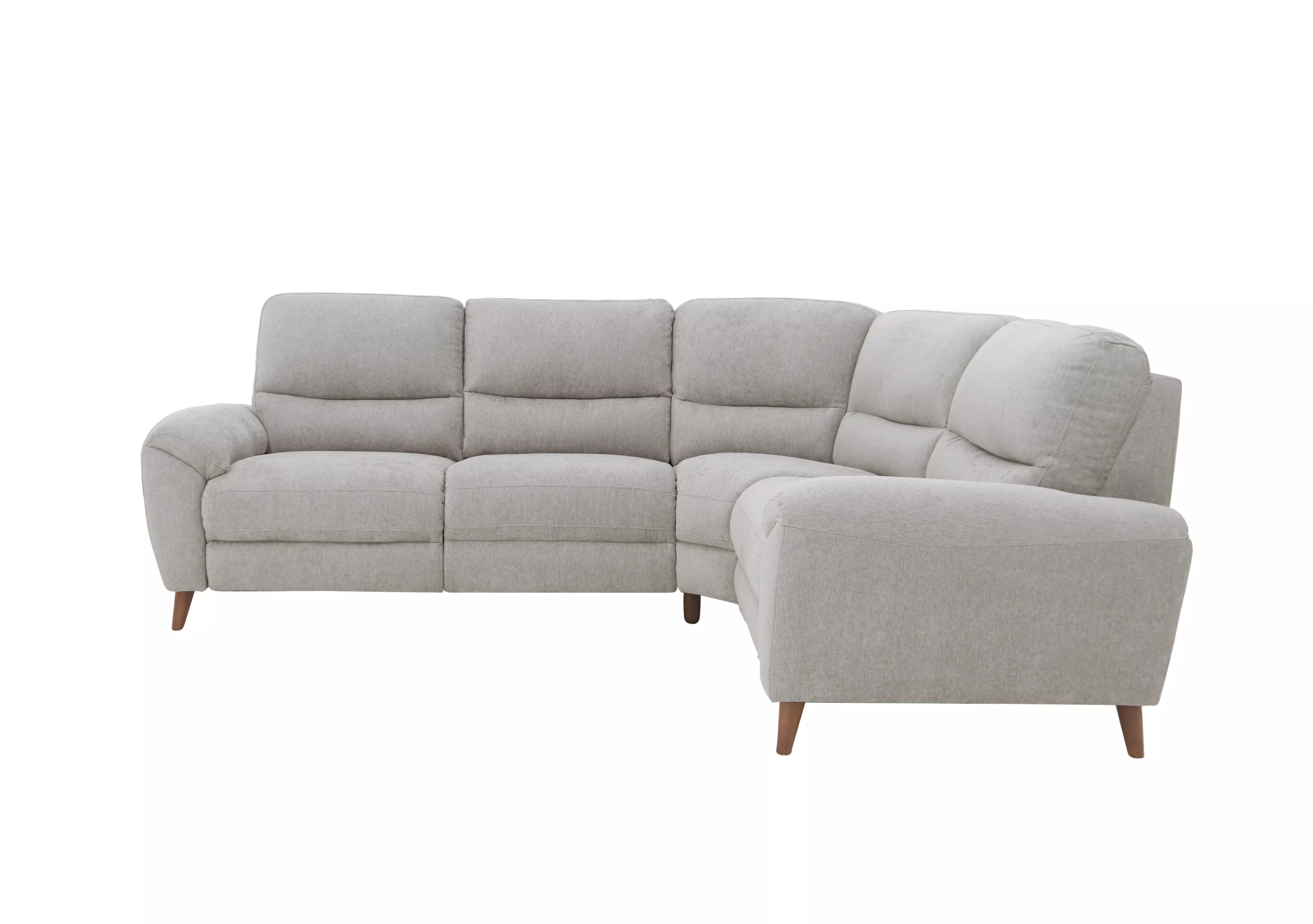 Silverstone Compact Fabric Power Recliner Corner Sofa Furniture