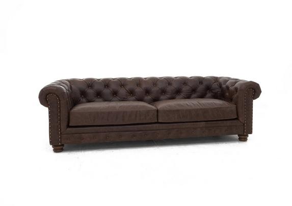 Camden Collection Brixton 4 Seater Leather Sofa Alexander And James Furniture Village