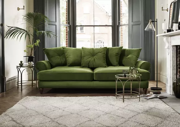 Green on sale sofa chairs