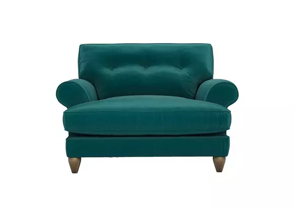 Snuggle store chair velvet