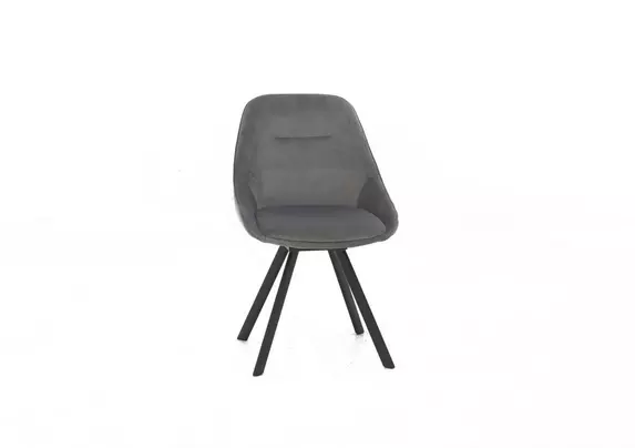 Grey swivel deals dining chair