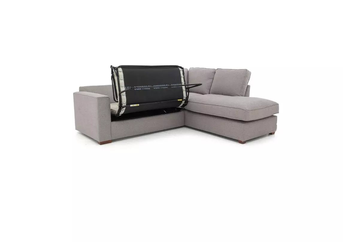 Comfi Fabric Classic Back Corner sofa with Chaise End Sofa Bed