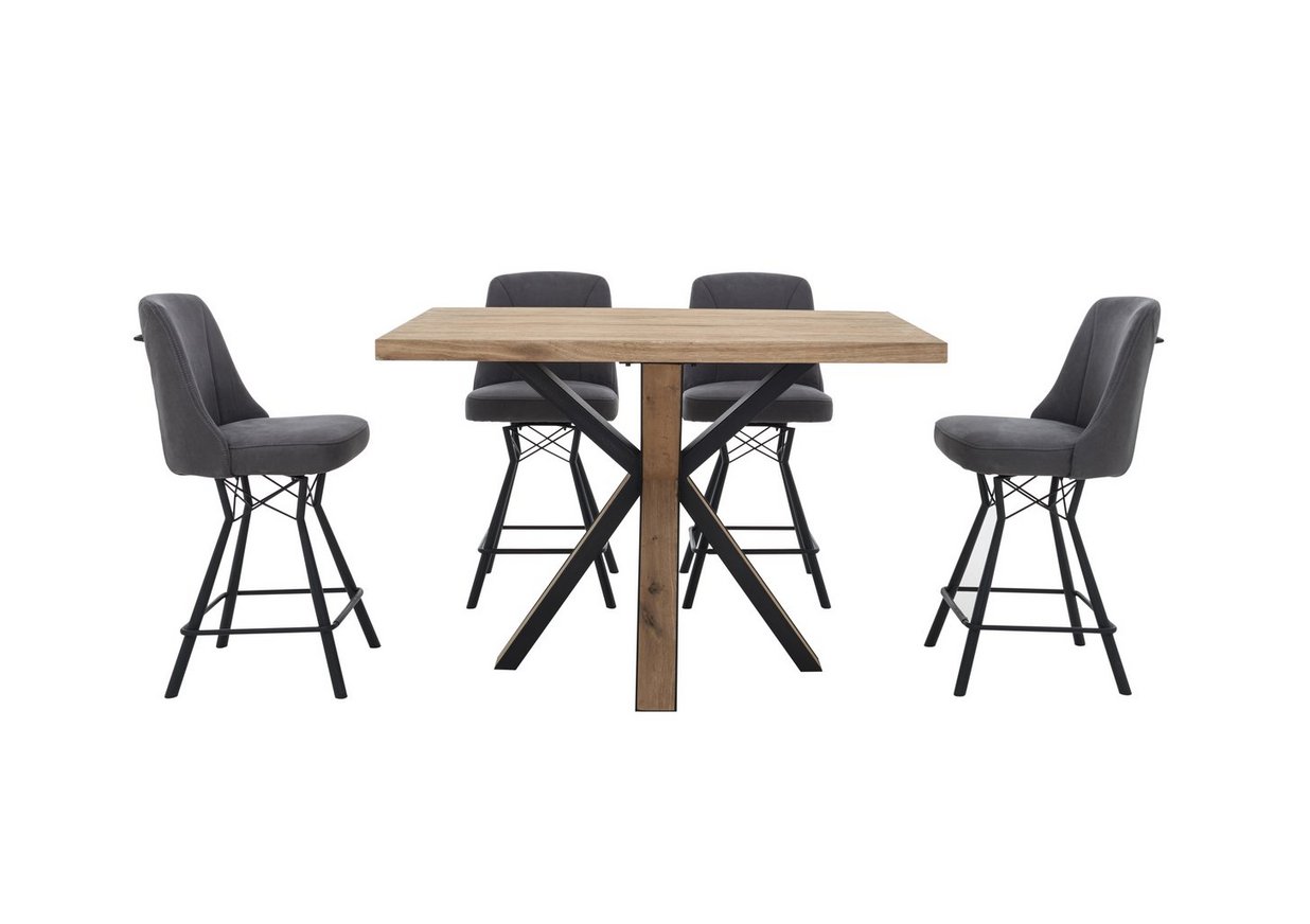 detroit bar table and 4 bar stool set