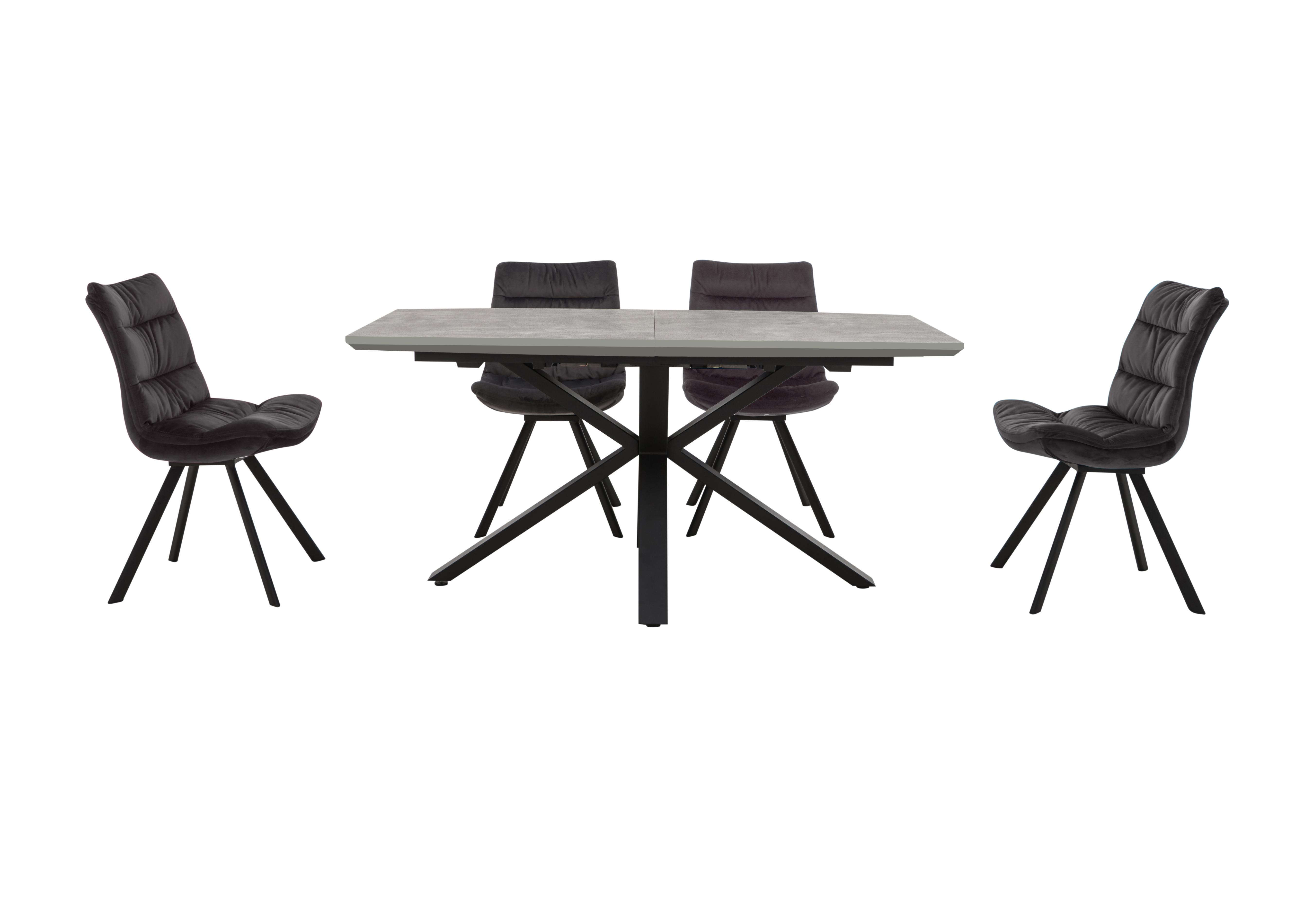 Diego Rectangle Extending Dining Table and 4 Chairs - Furniture Village