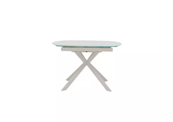 Small glass deals extending dining table