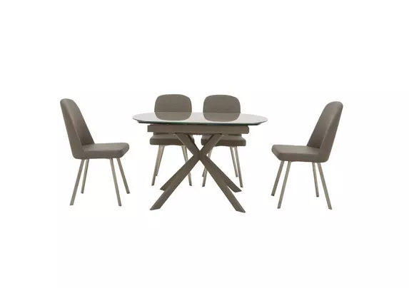 Furniture village deals glass dining tables