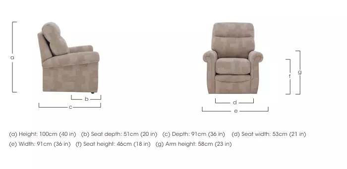 Small cheap armchair dimensions