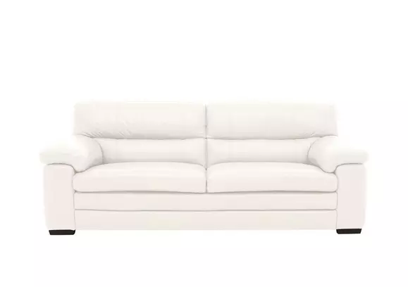 White deals fur couch