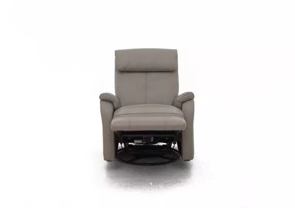 Red leather best sale swivel rocker recliner