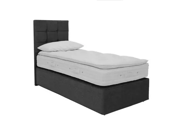 Black single divan deals bed