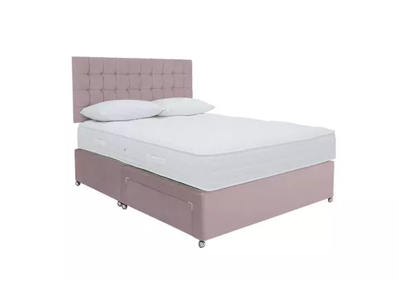 Purple bed on sale box spring