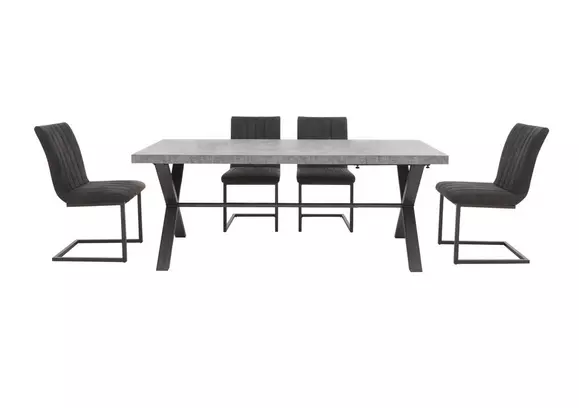 Concrete effect online dining table